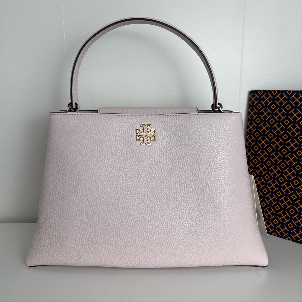 NWT Tory Burch Britten Satchel Delicate Pink - Picture 2 of 11